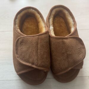 Natural Suede + Wool Comfort Slippers